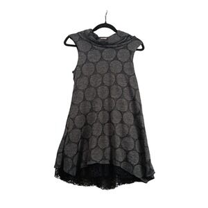 Apricot UK 8‎ EUR XS Sleeveless Cowl Neck High Low Hem Dress Polka Dot